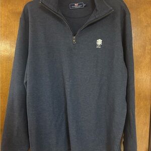 Vineyard Vines Men's Dark Blue Zip-Up Sweater